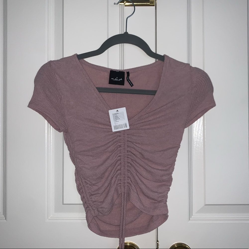 Purple/ lavender Urban Outfitters scrunch t shirt